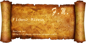 Fidesz Minna névjegykártya